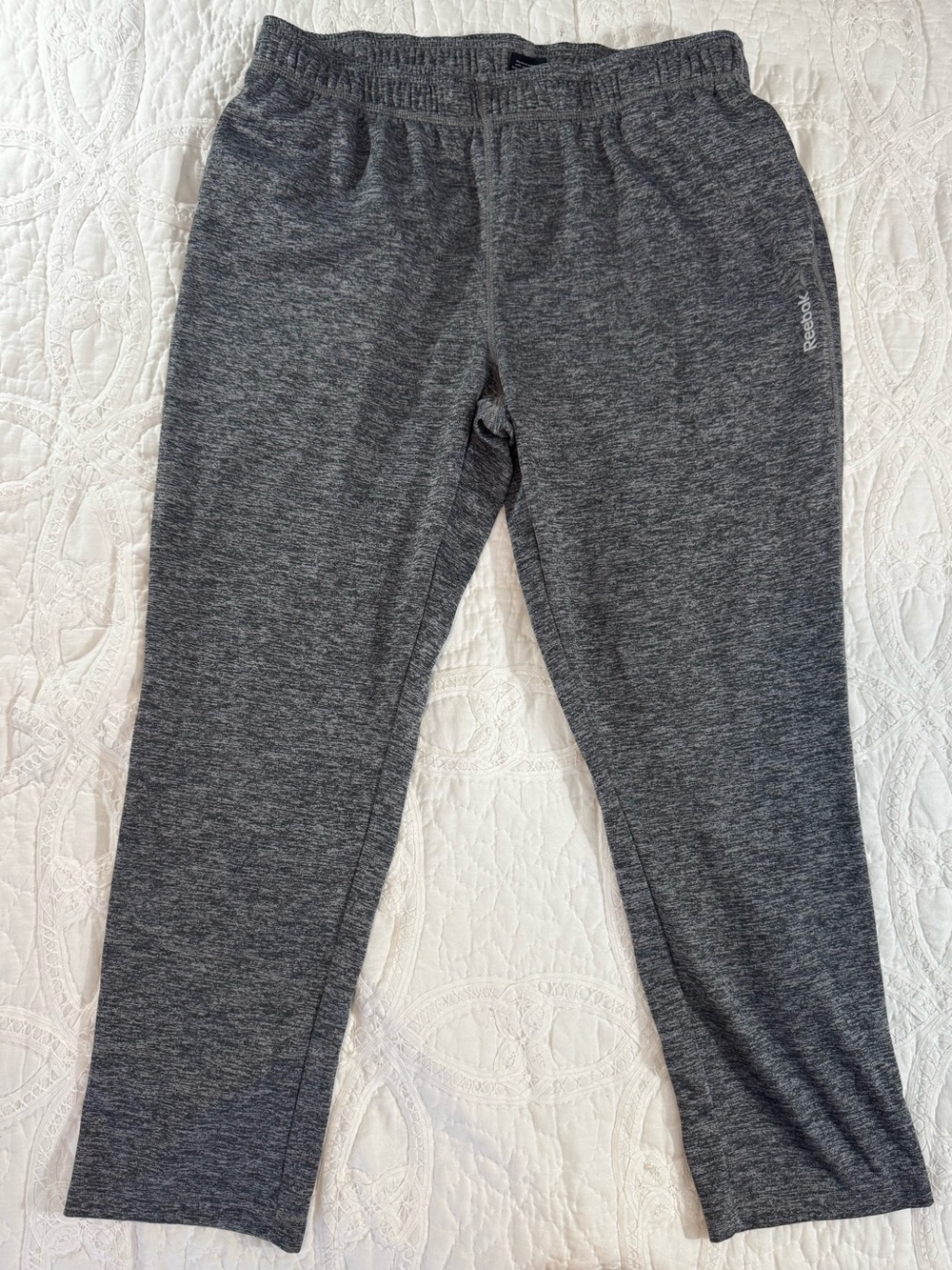 Reebok Men's Dark Gray Heather Jogger Pants